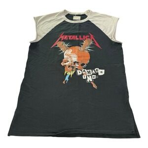 Fear Of God FOG x Metallica Damage Inc Tour Raglan Sleeveless Band Shirt Medium